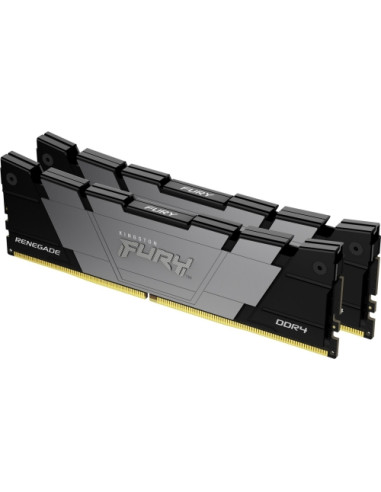 KF432C16RB2K2/16,Kit Memorie Kingston FURY Renegade Black Intel XMP 2.0, 16GB, DDR4-3200MHz, CL16, Dual Channel