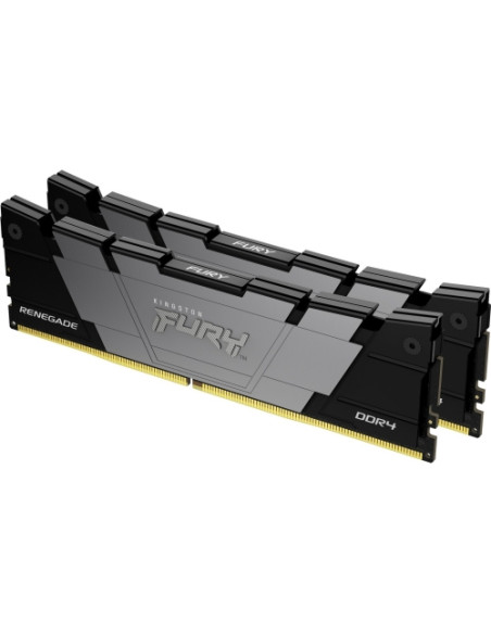 KF432C16RB2K2/16,Kit Memorie Kingston FURY Renegade Black Intel XMP 2.0, 16GB, DDR4-3200MHz, CL16, Dual Channel