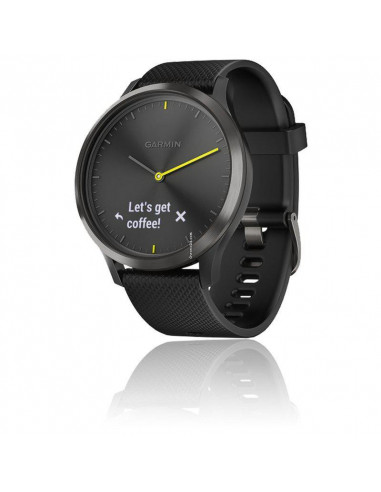 Ceas inteligent hibrid Garmin vívomove™ HR, negru cu brăţară