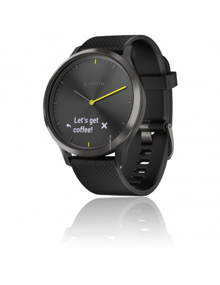 Ceas inteligent hibrid Garmin vívomove™ HR, negru cu brăţară