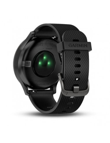 Ceas inteligent hibrid Garmin vívomove™ HR, negru cu brăţară