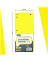 009448,Separatoare biblioraft din carton D.Rect Office 1/3 100 BUC, Galben