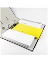 009448,Separatoare biblioraft din carton D.Rect Office 1/3 100 BUC, Galben