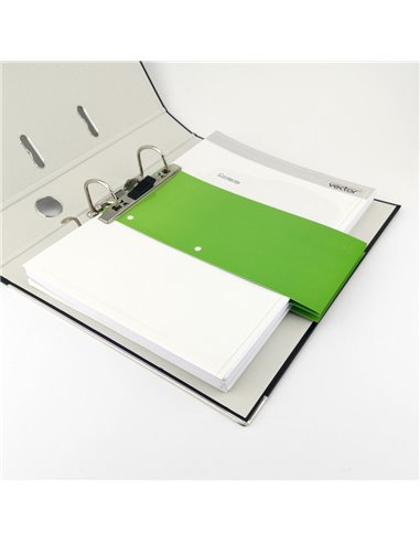 009630,Separatoare biblioraft din carton D.Rect Office 1/3 100 BUC, Verde
