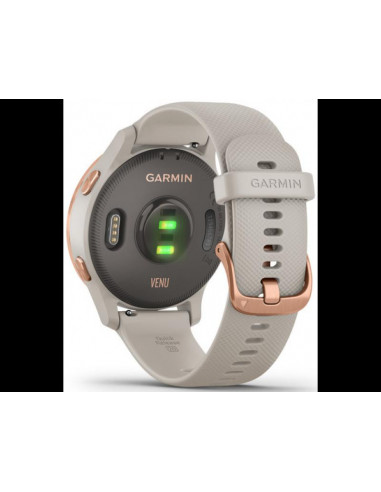 Ceas Smartwatch Garmin Venu, Light Sand/Rose Gold,010-02173-24
