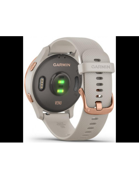 Ceas Smartwatch Garmin Venu, Light Sand/Rose Gold,010-02173-24