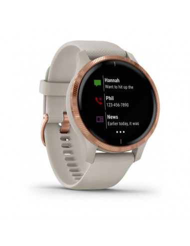 Ceas Smartwatch Garmin Venu, Light Sand/Rose Gold,010-02173-24