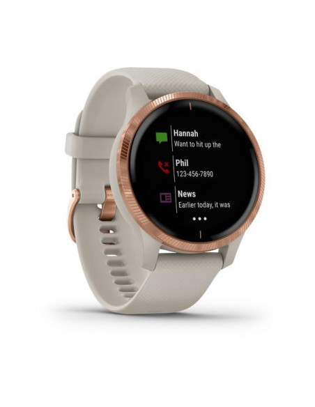 Ceas Smartwatch Garmin Venu, Light Sand/Rose Gold,010-02173-24