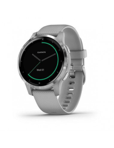 Ceas Smartwatch Garmin Vivoactive 4S, Powder Gray/Silver