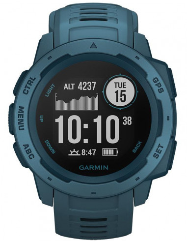 Ceas Smartwatch Garmin Instinct, GPS, Lakeside Blue,010-02064-04