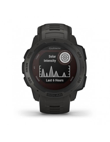 Ceas Smartwatch Garmin Instinct Solar, GPS, Graphite