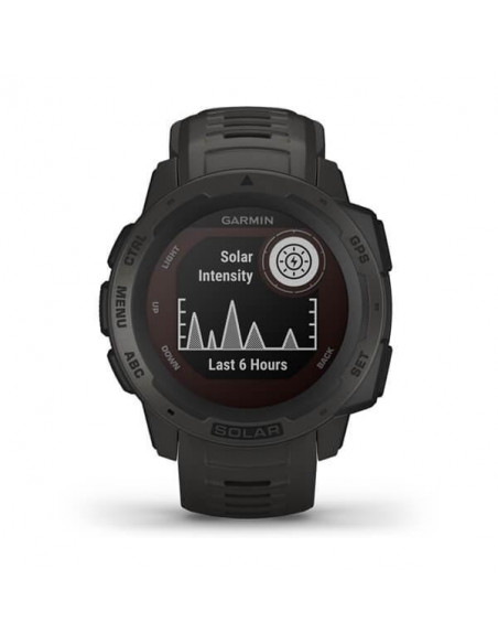 Ceas Smartwatch Garmin Instinct Solar, GPS, Graphite
