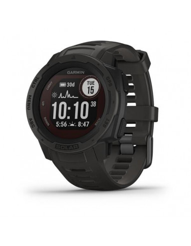 Ceas Smartwatch Garmin Instinct Solar, GPS, Graphite