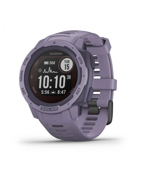 Ceas Smartwatch Garmin Instinct Solar, GPS, Orchid