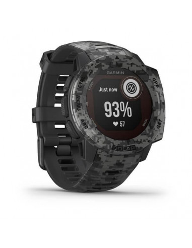 Ceas Smartwatch Garmin Instinct Solar Camo Edition, GPS, Watch