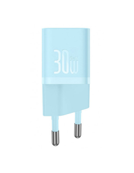 CCGN070603,Incarcator retea Baseus Mini, GaN5 Fast Charger 30W, 1 x USB Type-C 5V/3A, albastru "CCGN070603" - 6932172624453