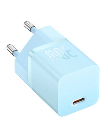 CCGN070603,Incarcator retea Baseus Mini, GaN5 Fast Charger 30W, 1 x USB Type-C 5V/3A, albastru "CCGN070603" - 6932172624453