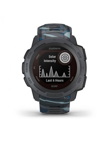 Ceas Smartwatch Garmin Instinct Solar Surf Edition, GPS, Watch