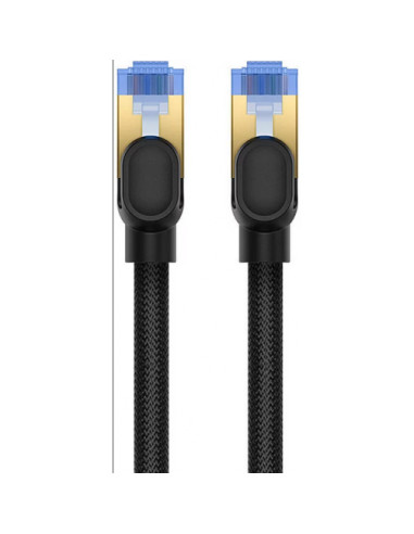 RY-B0013320B111-08,Patch cord UTP Baseus Cat7, fire din cupru, round cable, viteza maxima 10 Gbps, PVC, 15m, negru "B0013320B111