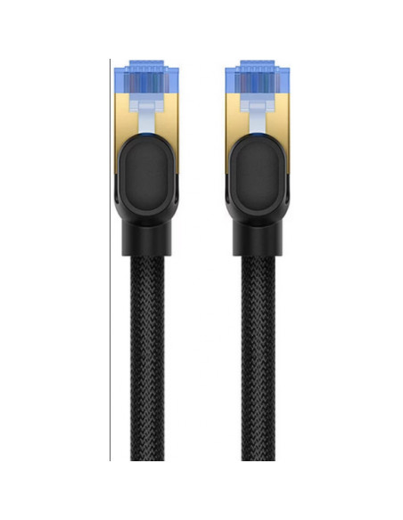 RY-B0013320B111-08,Patch cord UTP Baseus Cat7, fire din cupru, round cable, viteza maxima 10 Gbps, PVC, 15m, negru "B0013320B111
