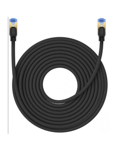 RY-B0013320B111-08,Patch cord UTP Baseus Cat7, fire din cupru, round cable, viteza maxima 10 Gbps, PVC, 15m, negru "B0013320B111