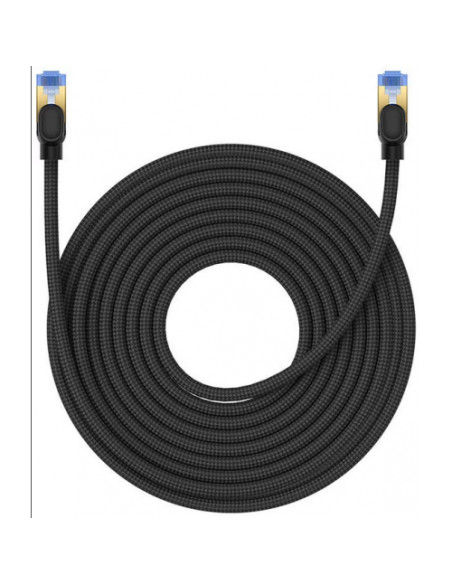 RY-B0013320B111-08,Patch cord UTP Baseus Cat7, fire din cupru, round cable, viteza maxima 10 Gbps, PVC, 15m, negru "B0013320B111