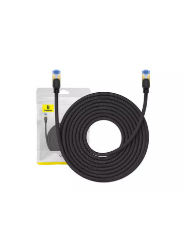 RY-B0013320B111-07,Patch cord UTP Baseus Cat7, fire din cupru, round cable, viteza maxima 10 Gbps, PVC, 10m, negru "B0013320B111