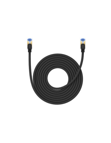 RY-B0013320B111-06,Patch cord UTP Baseus Cat7, fire din cupru, round cable, viteza maxima 10 Gbps, PVC, 8m, negru "B0013320B111-