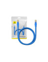 RY-B00133204311-01,Patch cord UTP Baseus Cat6, fire din cupru, round cable, viteza maxima 1 Gbps, PVC, 1m, albastru "B0013320431