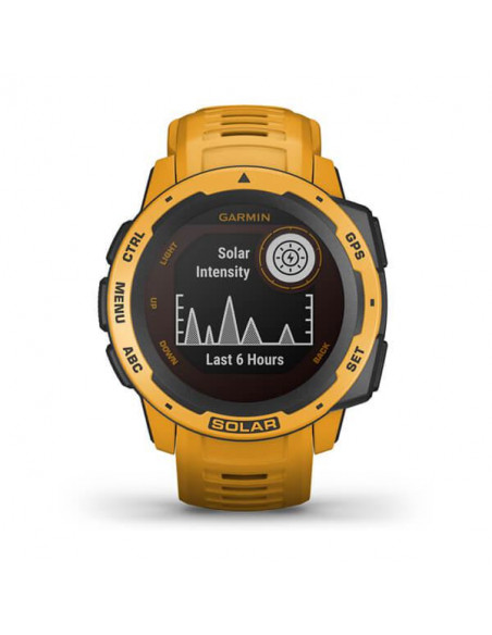 Ceas Smartwatch Garmin Instinct Solar, GPS, Watch Sunburst