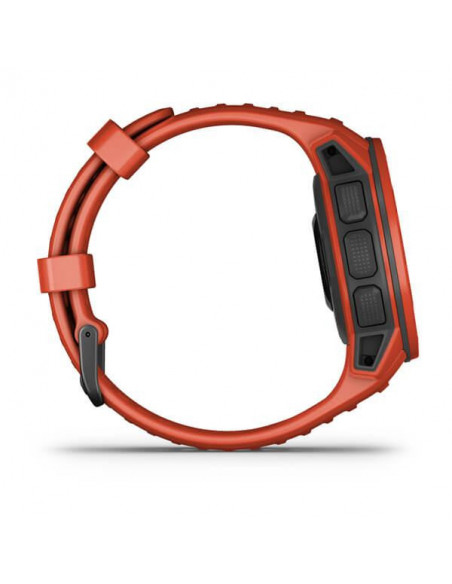 Ceas Smartwatch Garmin Instinct Solar, GPS, Watch Flame Red