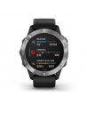 Ceas Smartwatch Garmin Fenix 6 Silver, GPS, Black Stainless