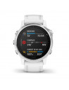 Ceas Smartwatch Garmin Fenix 6S, GPS, Silver w/White