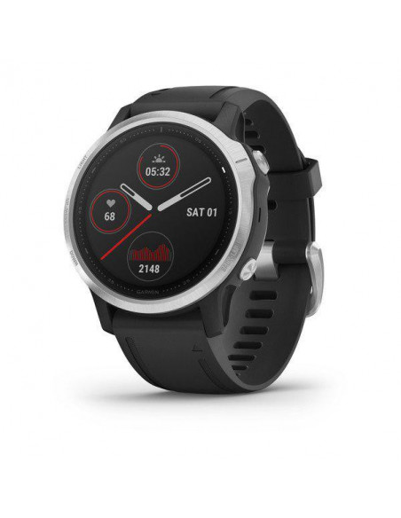 Ceas Smartwatch Garmin Fenix 6S, GPS, Silver w/Black