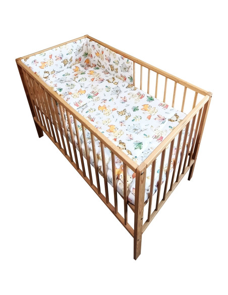 LENHVU4A,Lenjerie patut Hubners Vulpita 4 piese alb