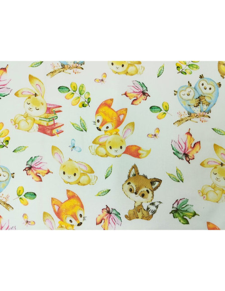 LENHVU4A,Lenjerie patut Hubners Vulpita 4 piese alb