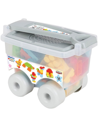 PL-03-575,Set constructie Pilsan Master Blocks in Trolley 56 piese