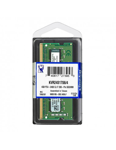 Memorie RAM notebook Kingston, SODIMM, DDR4, 4GB, CL17