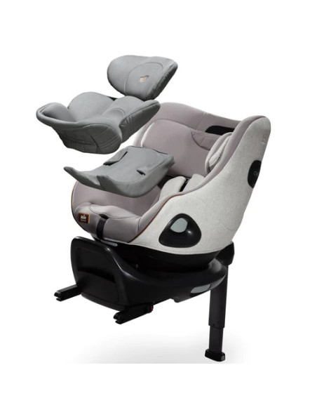 BB-C2104CAOYS000,Joie - Scaun auto rotativ i-Size i-Harbour Signature Oyster, 40-105 cm, testat ADAC si certificat R129