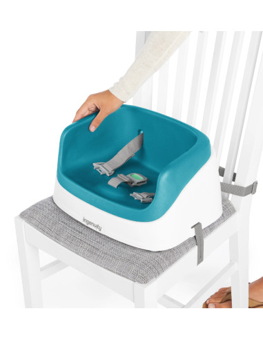 BB-11786,Ingenuity - Booster Toddler SmartClean, Peacock Blue