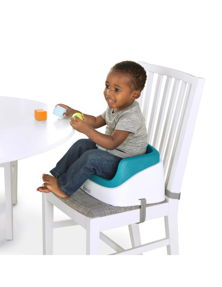 BB-11786,Ingenuity - Booster Toddler SmartClean, Peacock Blue