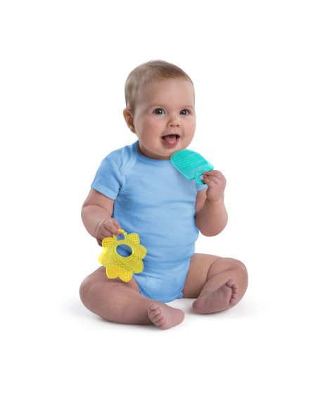 BB-13082,Bright Starts - Set cadou 8 buc dintitori usor de prins “Teeth Relief”