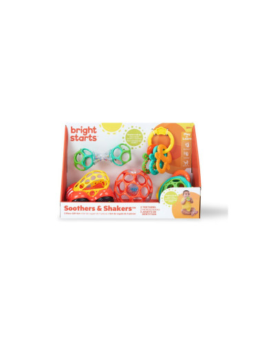 BB-16677,Bright Starts - Set cadou cu 5 jucarii Soothers & Shakers