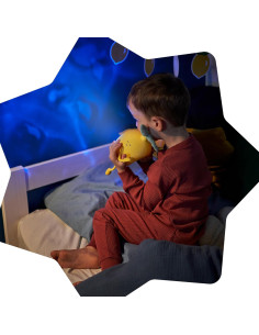 BB-B015020,Badabulle - Lampa de veghe Basile in forma de lamaie cu proiectii si sunete linistitoare 2