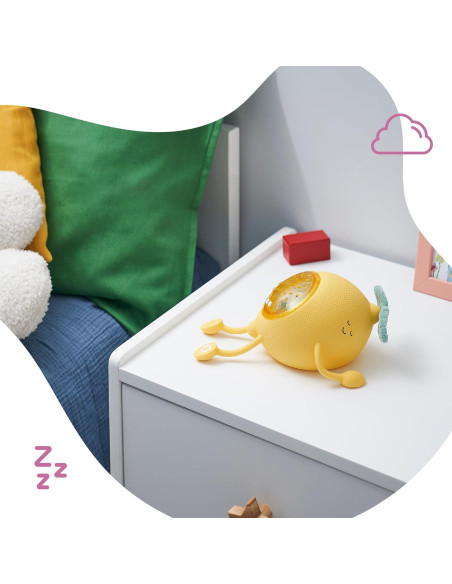 BB-B015020,Badabulle - Lampa de veghe Basile in forma de lamaie cu proiectii si sunete linistitoare