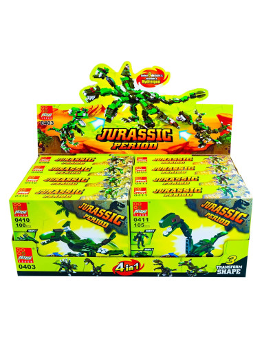 0403,Cuburi constructii, Dinozaur, 8 seturi/cutie