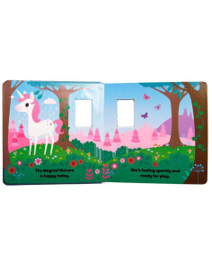 BBWW001,Unicornul Meu Stralucitor - animalut de plus si carticica in limba engleza 2