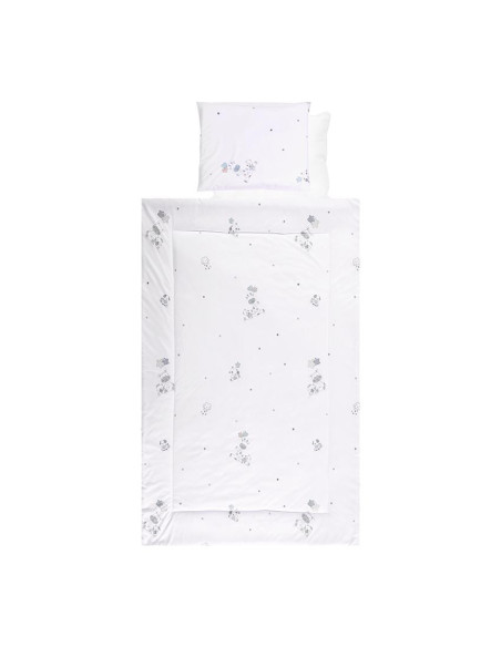 20800026301,Set lenjerie pat 4 piese, bumbac ranforce, Giraffe White