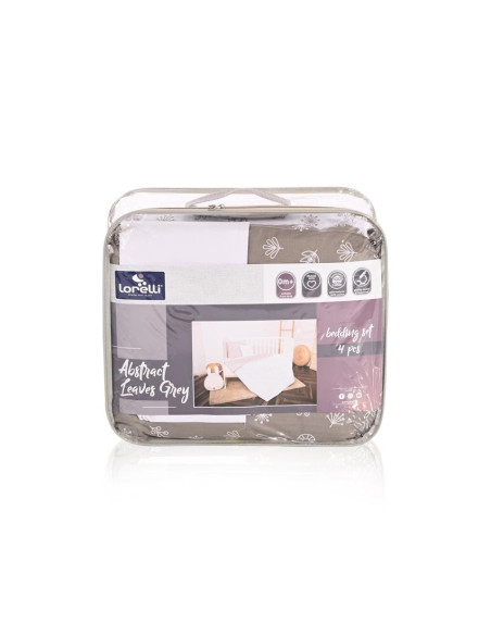 20800025903,Set lenjerie pat 4 piese, bumbac ranforce, Little Bear Grey 20800025903,Set lenjerie pat 4 piese, bumbac ranforce, Little Bear Grey