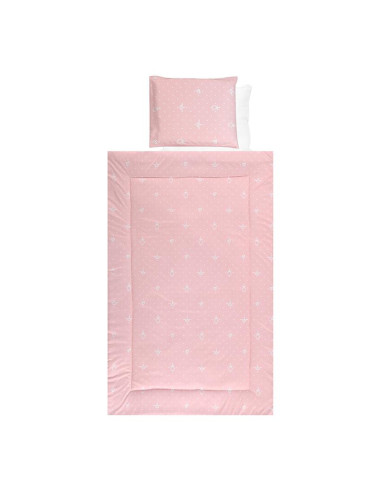 20800025902,Set lenjerie pat 4 piese, bumbac ranforce, Little Bear Pink 20800025902,Set lenjerie pat 4 piese, bumbac ranforce, Little Bear Pink